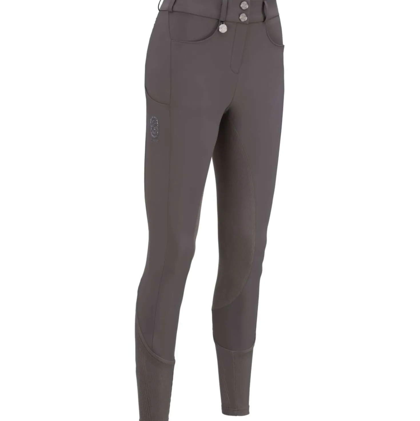 Pikeur Rijbroek Ceelina GridTexLeather Highwaist Full Grip Basalt Grey