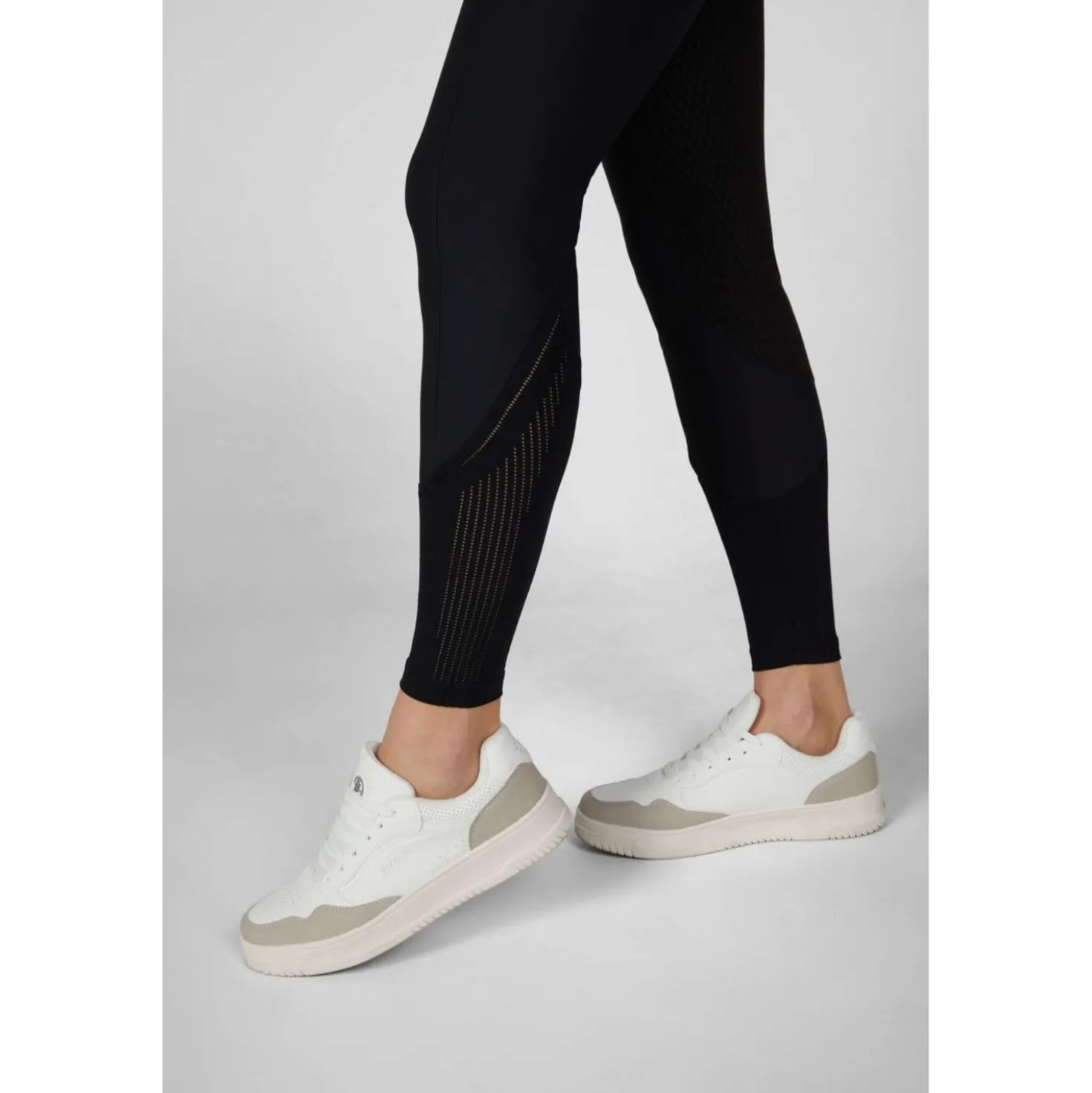 Pikeur Rijbroek Ceelina GridTexLeather Highwaist Full Grip Zwart