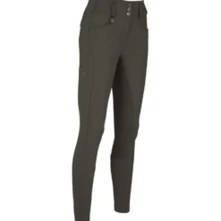 Pikeur Rijbroek New Candela Full Grip Flex Faux Leather Deep Khaki