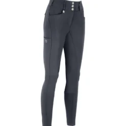 Pikeur Rijbroek New Candela Leren Zitvlak Dark Shadow
