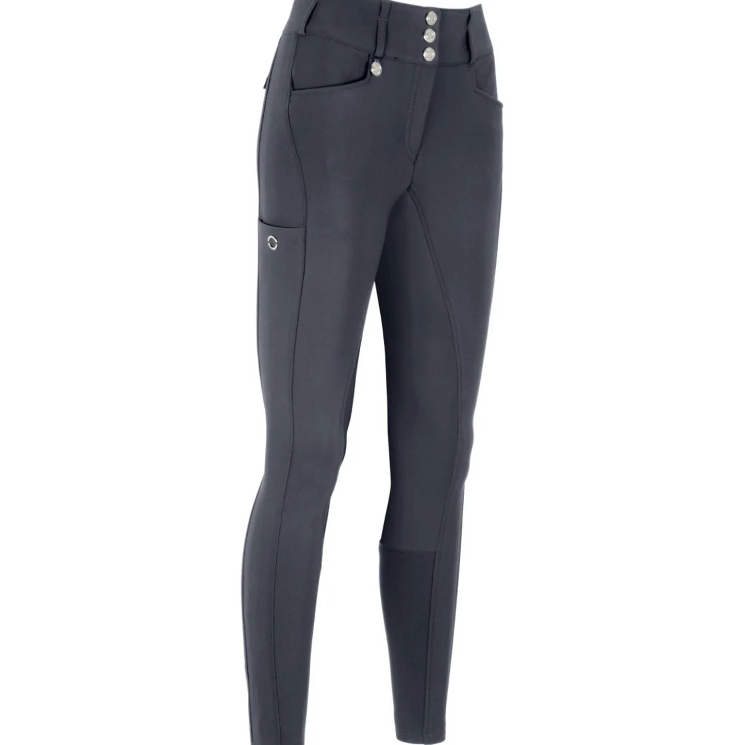 Pikeur Rijbroek New Candela Leren Zitvlak Dark Shadow