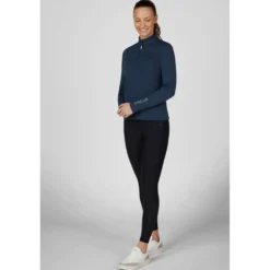 Pikeur Shirt Zip Athleisure AW26 Lange Mouwen Navy Blue