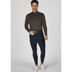 Pikeur Shirt Zip Athleisure AW26 Heren Olive Green
