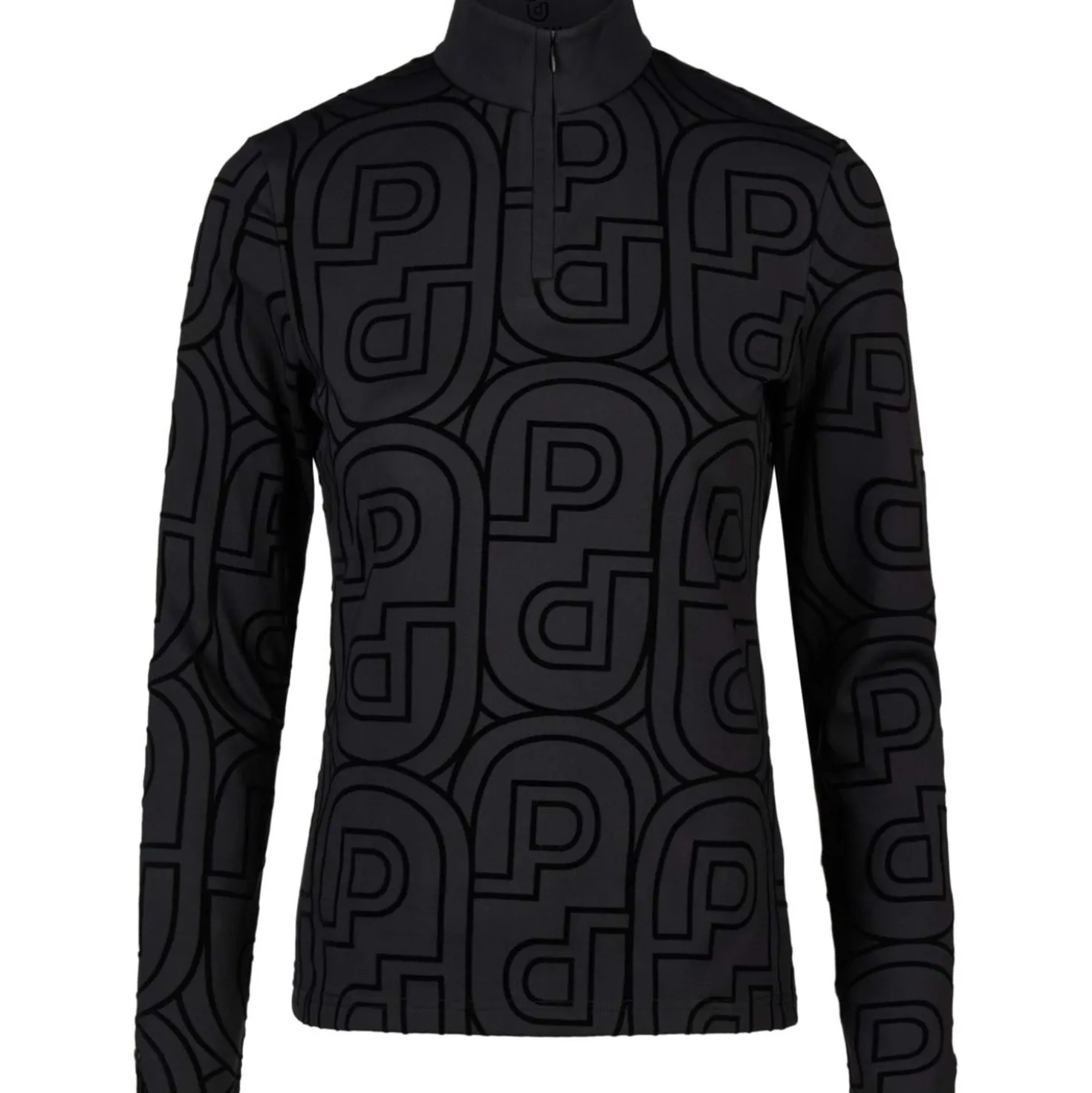 Pikeur Shirt Zip Print Selection AW26 Lange Mouwen Zwart