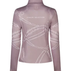 Pikeur Shirt Zip Print Selection AW26 Lange Mouwen Ash Mauve