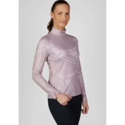Pikeur Shirt Zip Print Selection AW26 Lange Mouwen Ash Mauve
