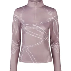 Pikeur Shirt Zip Print Selection AW26 Lange Mouwen Ash Mauve