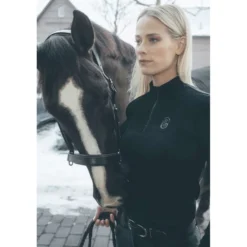 Pikeur Shirt Zip Rip Selection AW26 Lange Mouwen Zwart