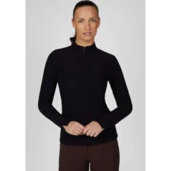 Pikeur Shirt Zip Rip Selection AW26 Lange Mouwen Zwart