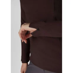 Pikeur Shirt Zip Rip Selection AW26 Lange Mouwen Chocolate Brown