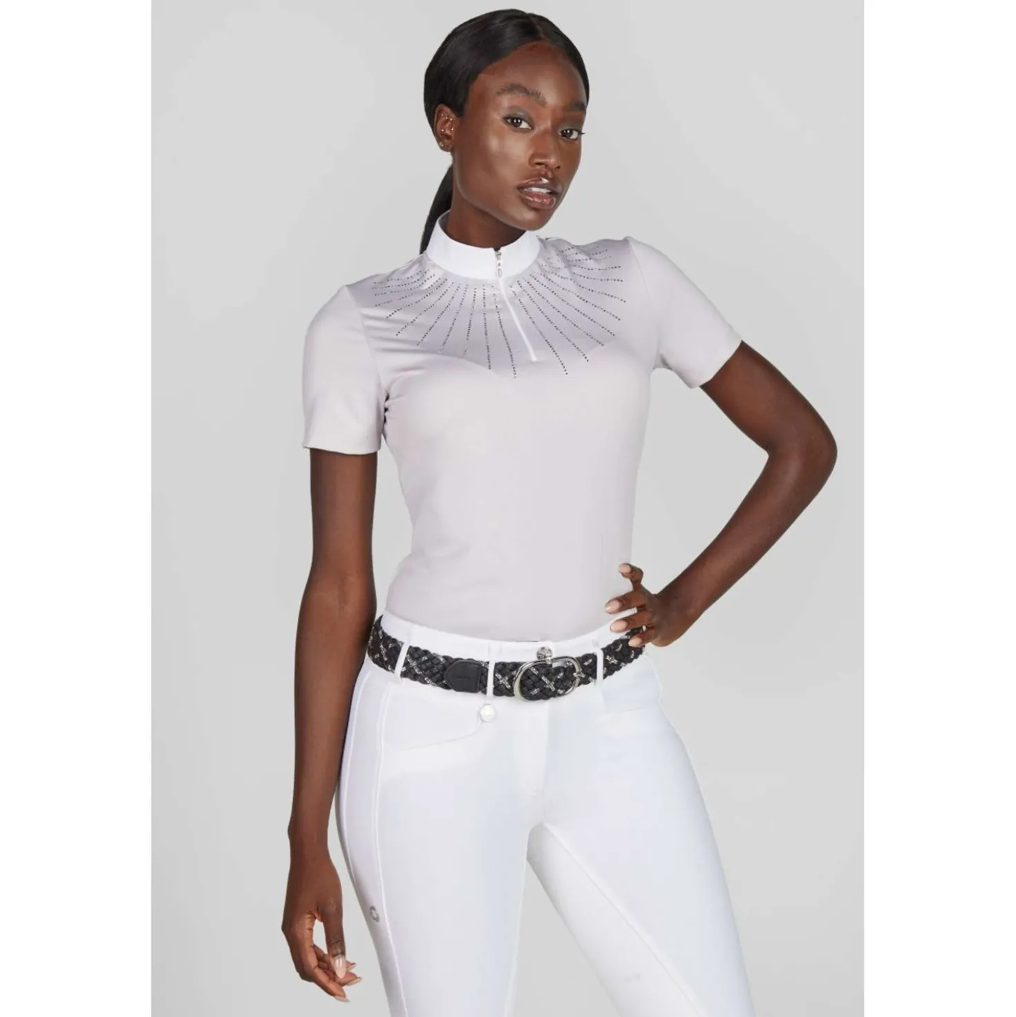 Pikeur Wedstrijdshirt Strass SS26 Soft Lilac
