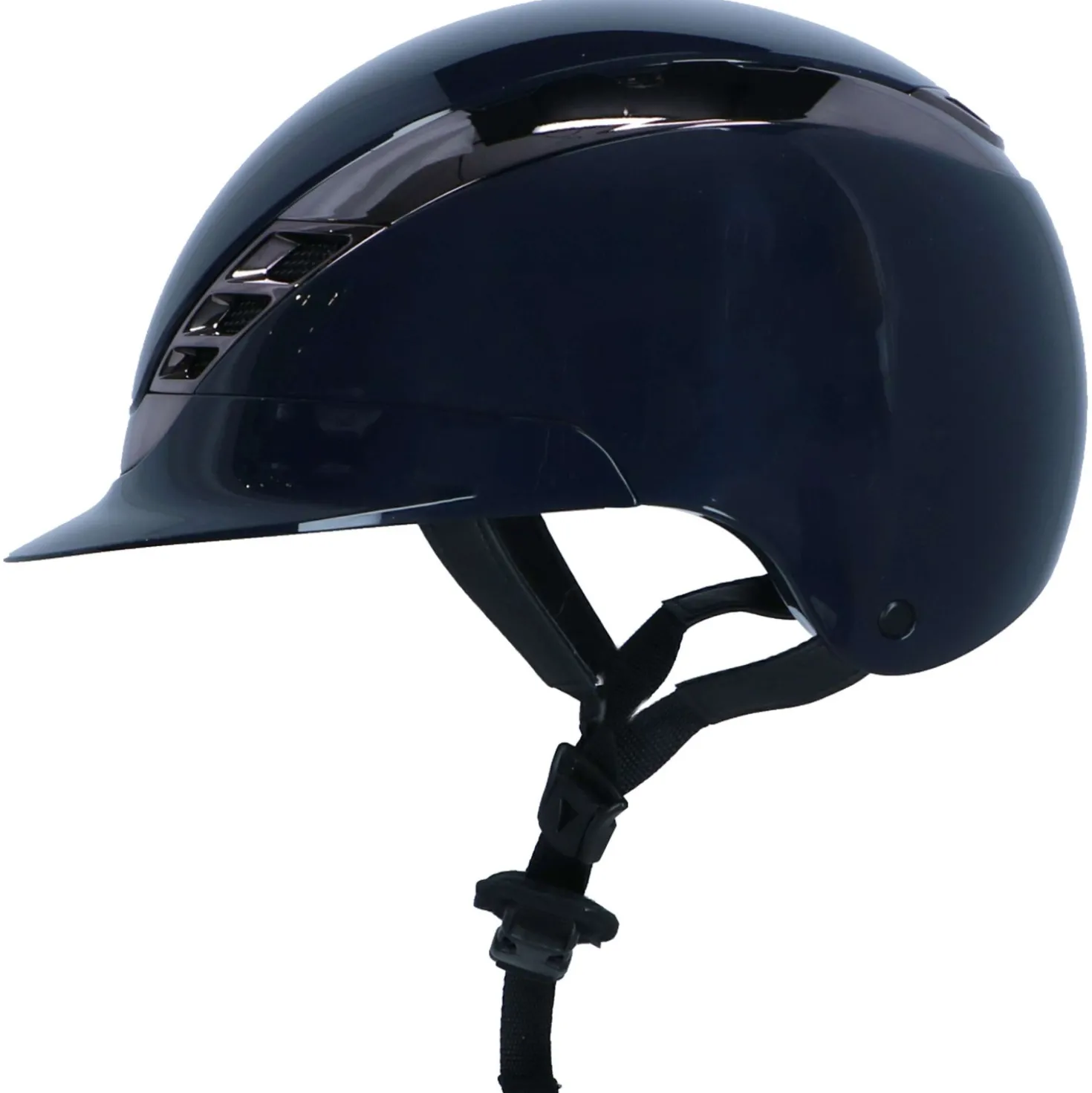 Pikeur X Abus Cap AirLuxe CHROME Shiny Midnight Blue