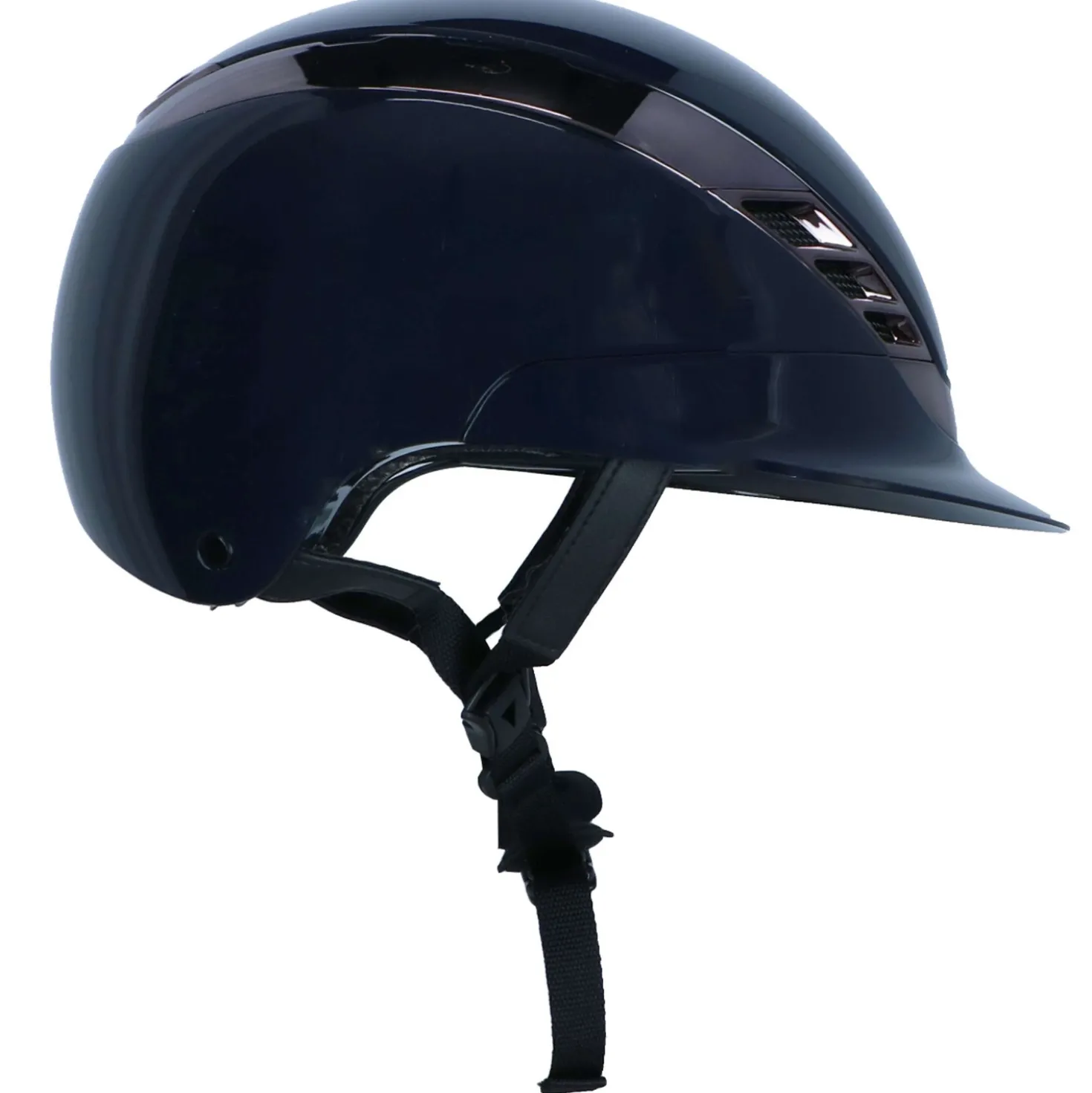 Pikeur X Abus Cap AirLuxe CHROME Shiny Midnight Blue