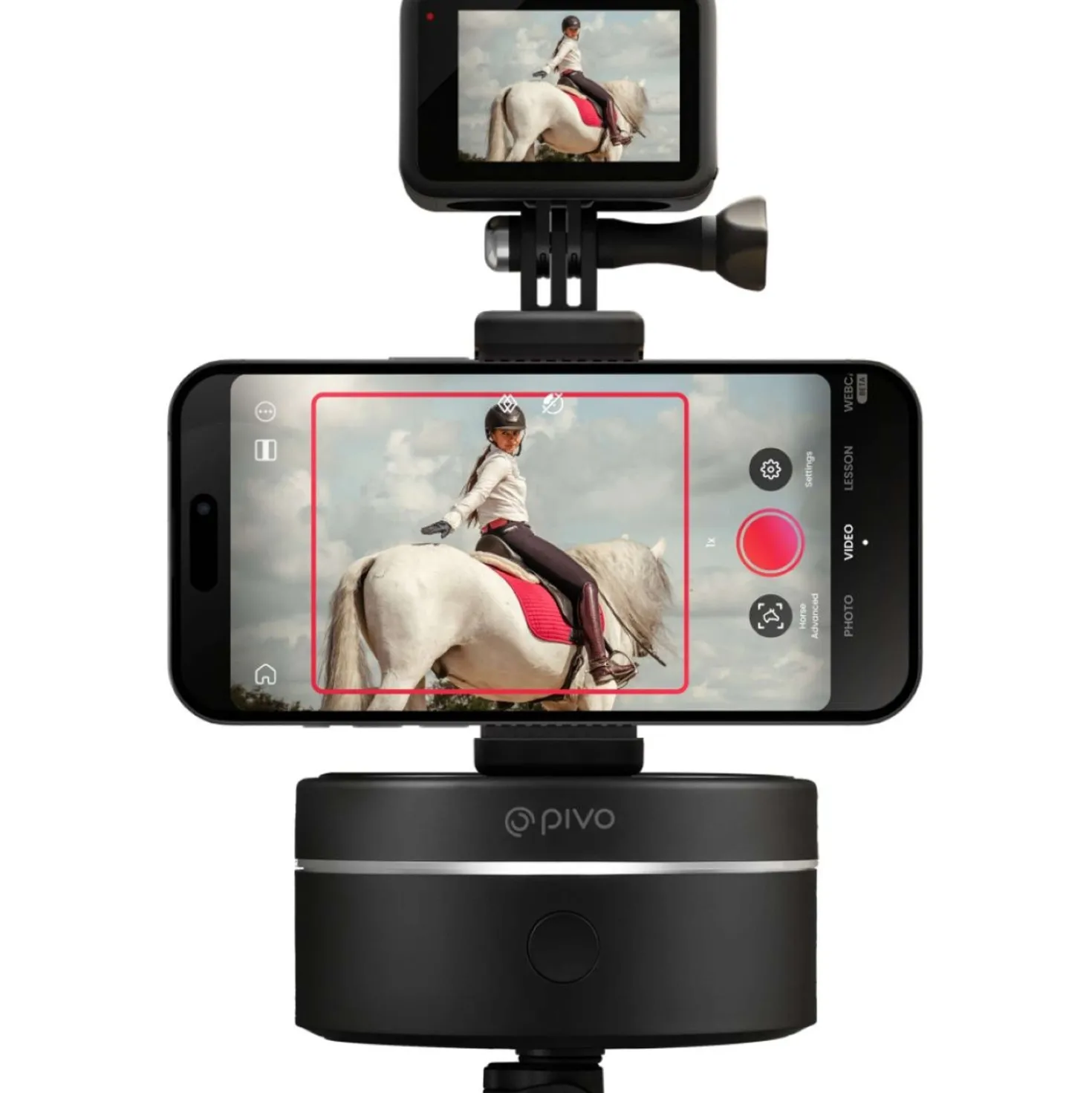 Pivo Action Mount Zwart