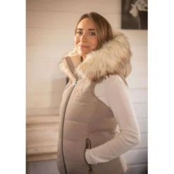Pénélope Bodywarmer Louxia Taupe