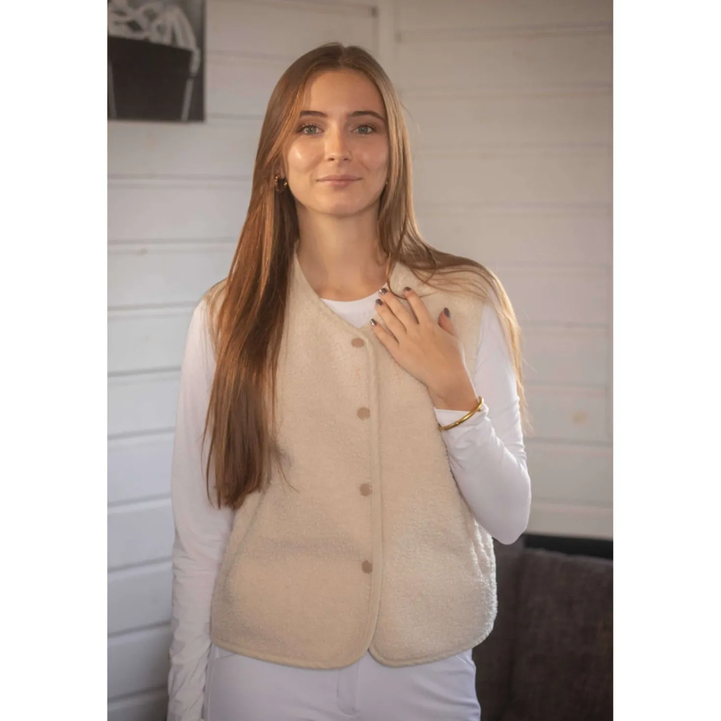 Pénélope Gilet Charline Ecru
