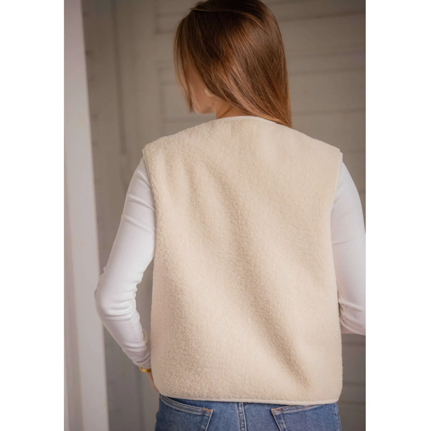 Pénélope Gilet Charline Ecru