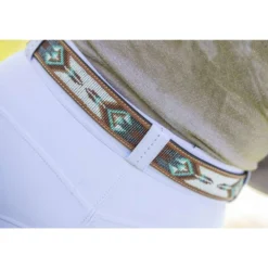 Pénélope Riem Pearl Cognac/Turquoise