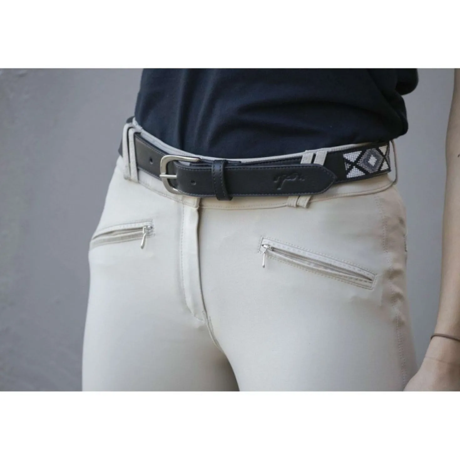 Pénélope Riem Pearl Zwart/Wit