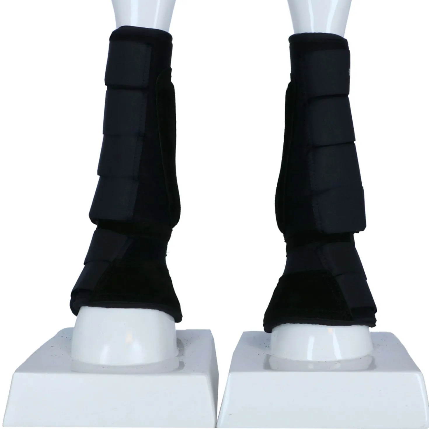Premiere Beenbeschermer en Springschoen Neopreen Zwart