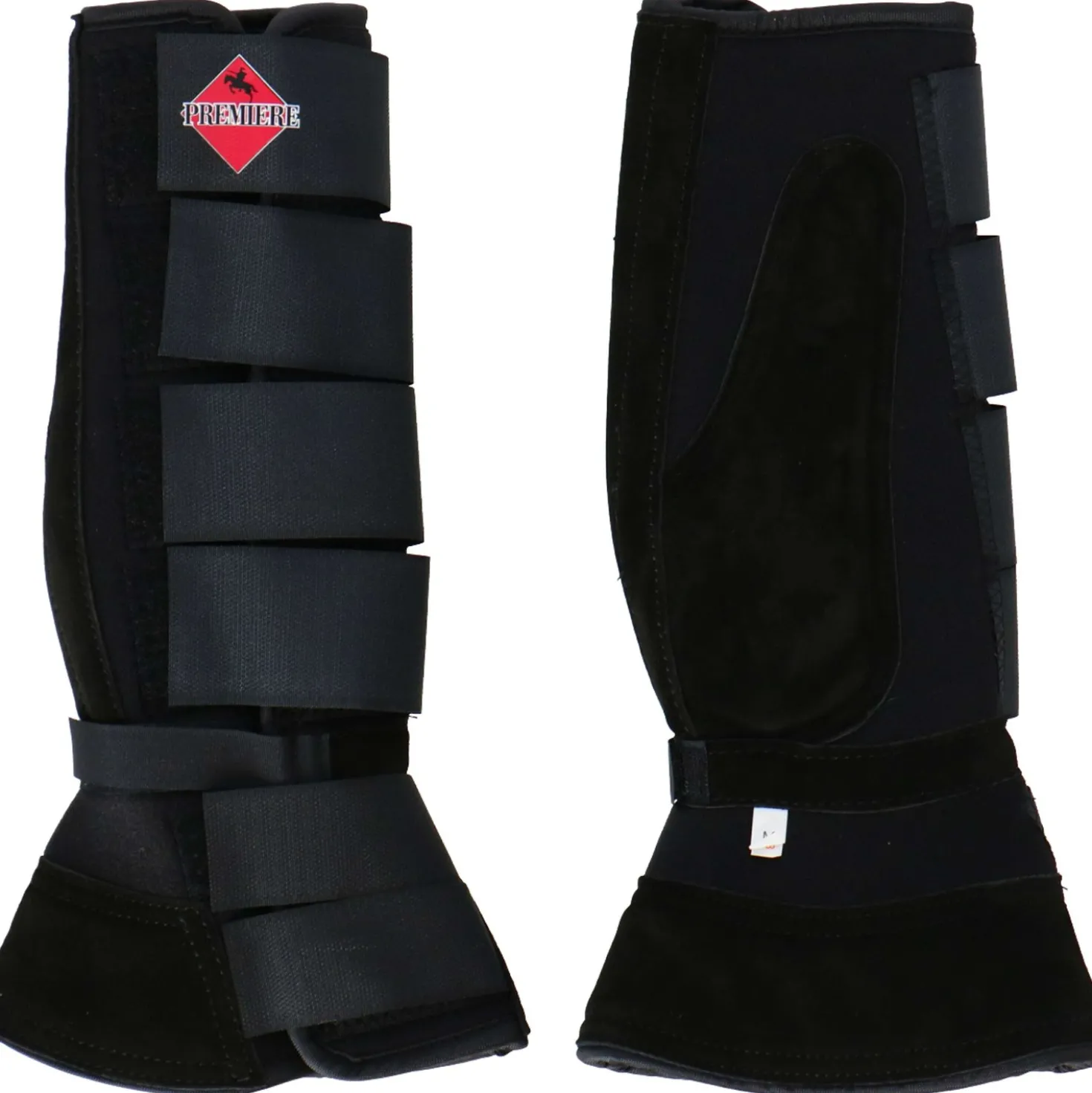 Premiere Beenbeschermer en Springschoen Neopreen Zwart