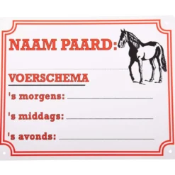 Premiere Bord Voerschema