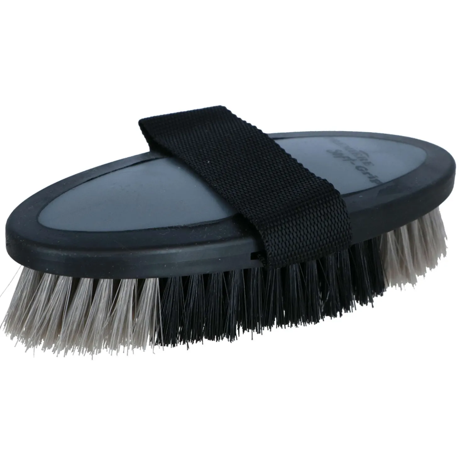 Premiere Borstel Body Soft Grip Zacht Medium 25mm Zwart/Grijs