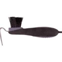 Premiere Hoevenkrabber Soft Grip met Borstel Zwart