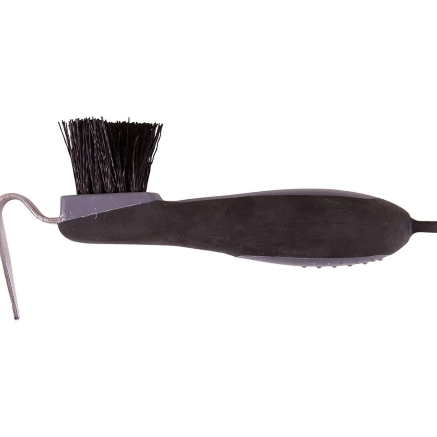 Premiere Hoevenkrabber Soft Grip met Borstel Zwart
