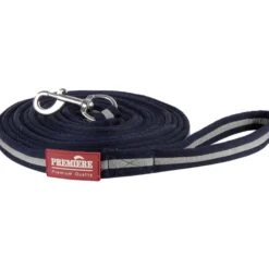 Premiere Longeerlijn Softgrip met Musketon Dress Blue/Grey