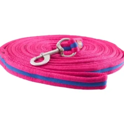 Premiere Longeerlijn Softgrip met Musketon Blauw