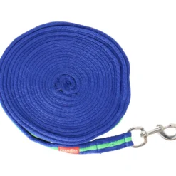 Premiere Longeerlijn Softgrip met Musketon Blauw/groen
