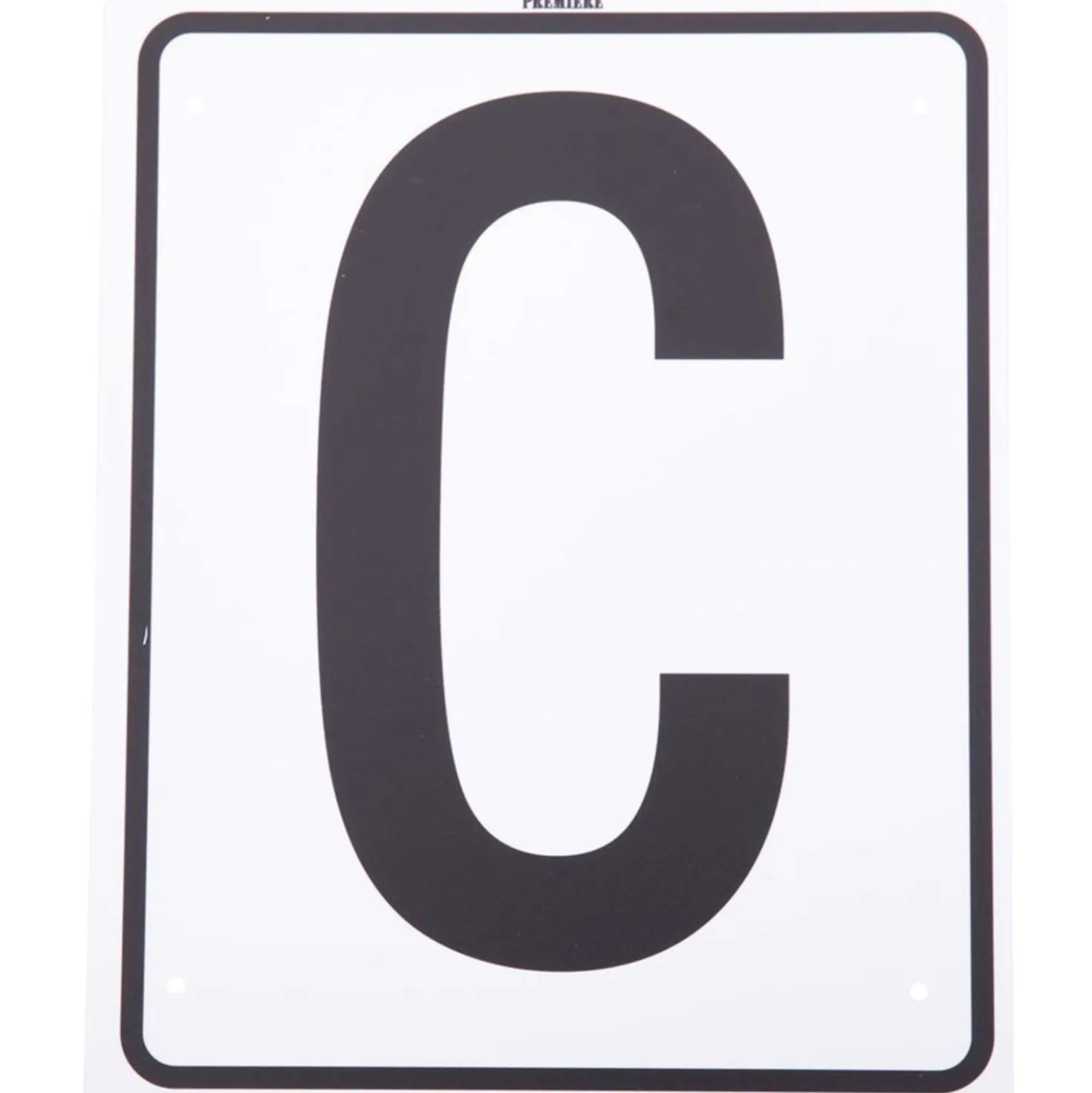 Premiere Manegeletters 20x25cm Wit