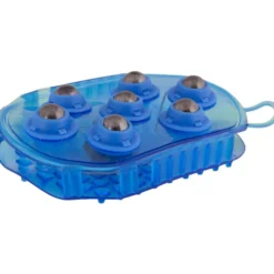 Premiere Massageborstel RVS Rollers Blauw