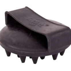 Premiere Ros/Massageborstel Rubber Rond Grof Zwart