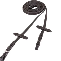 Premiere Teugel Rubber 13mm met Gespsluiting Zwart