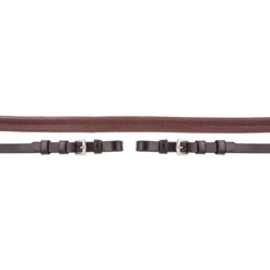 Premiere Teugel Rubber 13mm met Gespsluiting Bruin