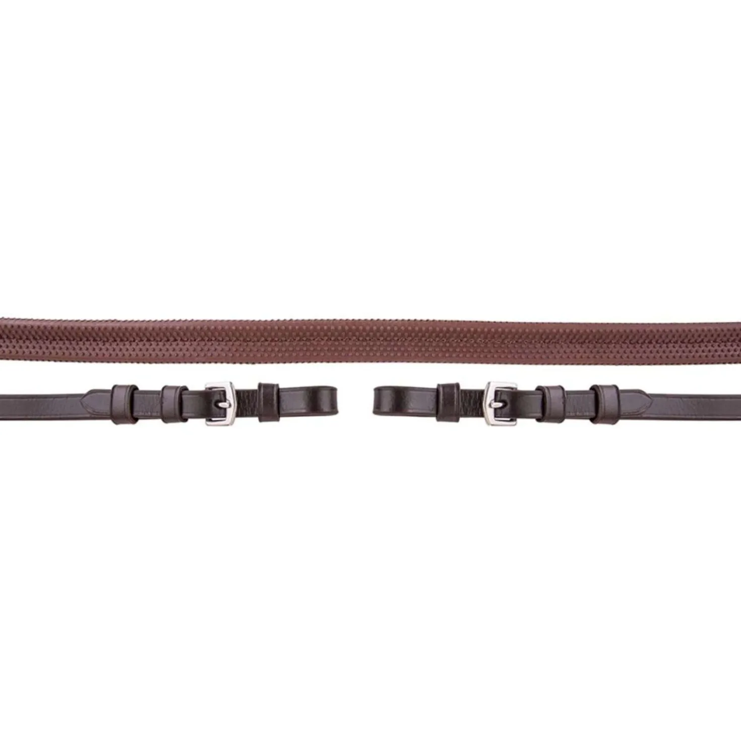 Premiere Teugel Rubber 13mm met Gespsluiting Bruin