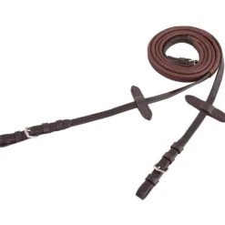 Premiere Teugel Rubber 13mm met Gespsluiting Bruin