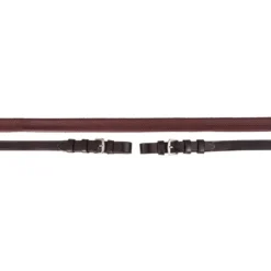 Premiere Teugel Rubber 16mm met Gespsluiting Bruin