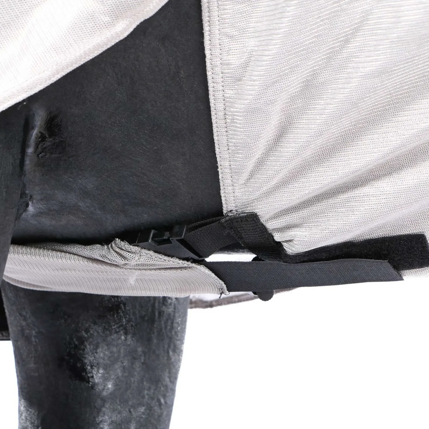 Premiere Vliegendeken Hals Buikflap Mesh Grijs