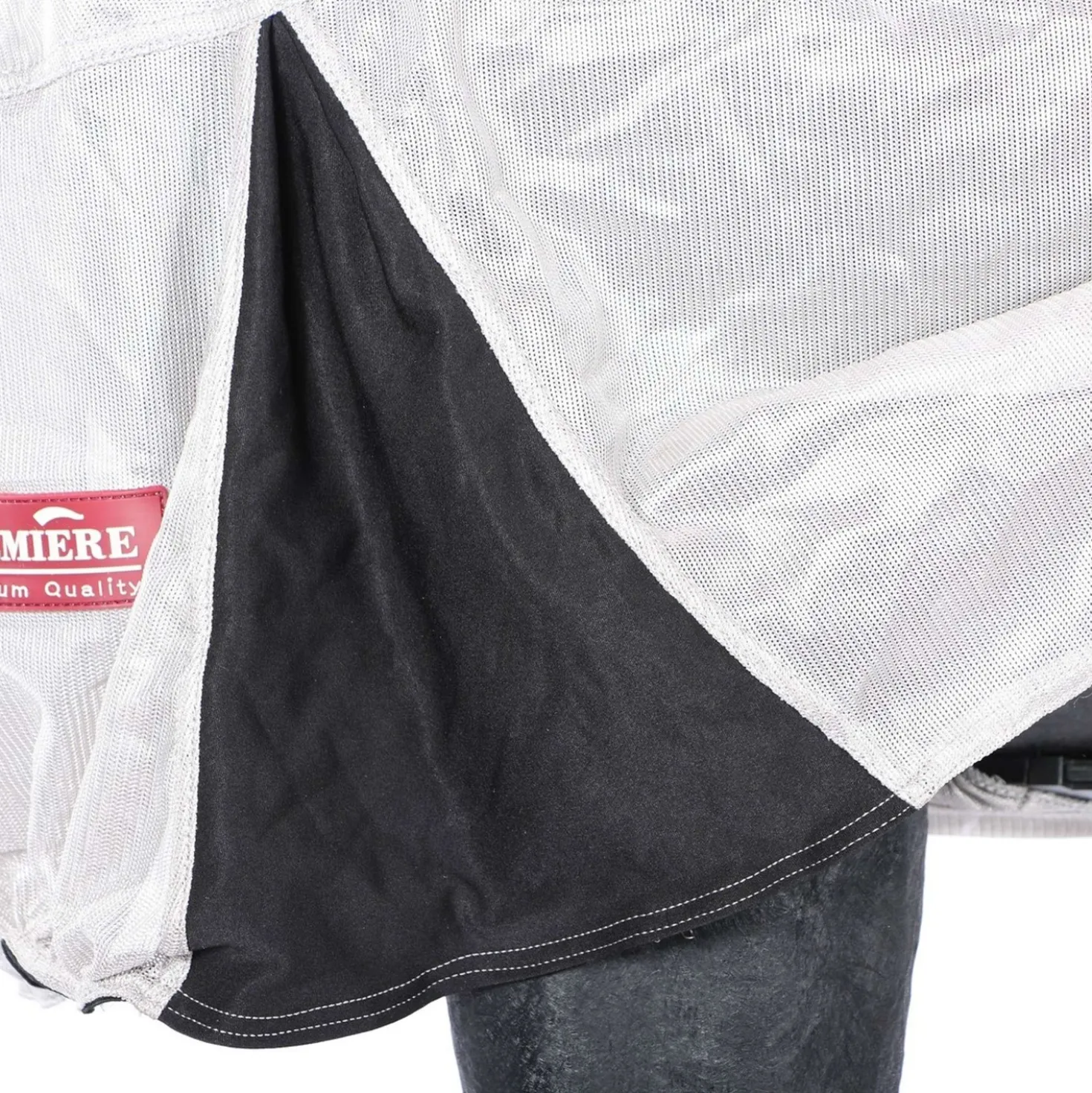 Premiere Vliegendeken Hals Buikflap Mesh Grijs