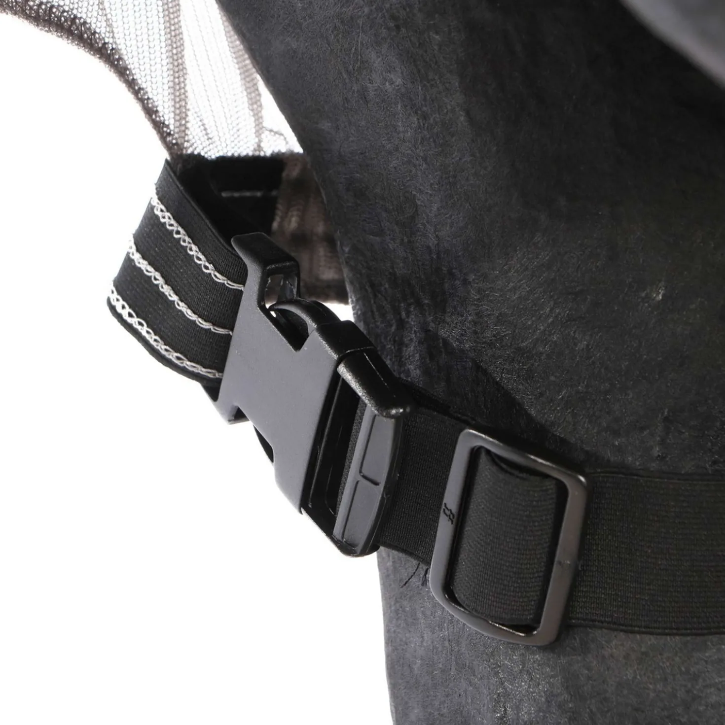 Premiere Vliegendeken Hals Buikflap Mesh Grijs