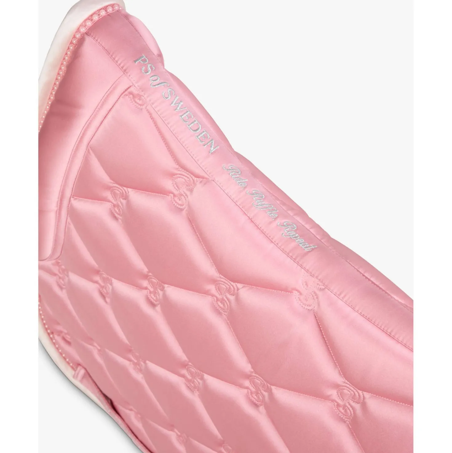 PS of Sweden Zadeldekje Ruffle Pearl Dressuur Vintage Pink