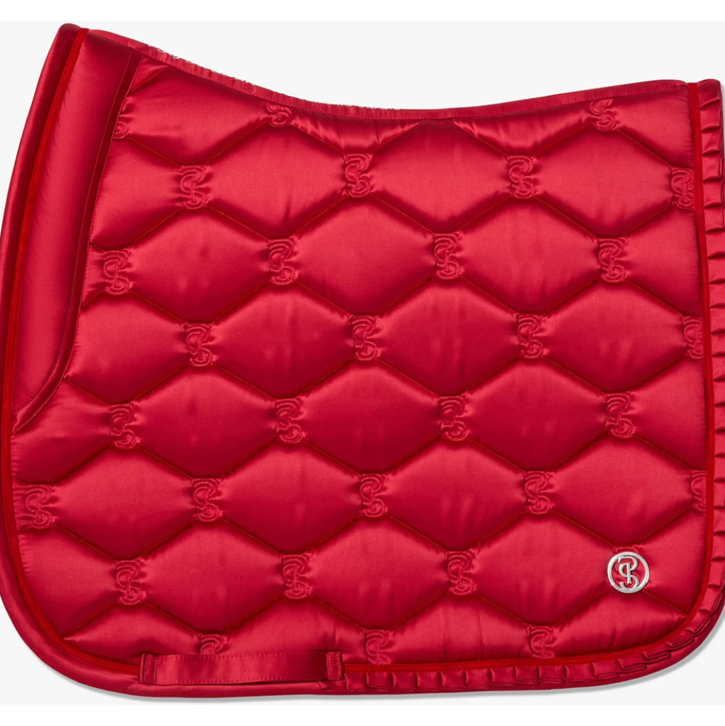 PS of Sweden Zadeldekje Ruffle Dressuur Cranberry Red