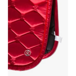 PS of Sweden Zadeldekje Ruffle Springen Cranberry Red