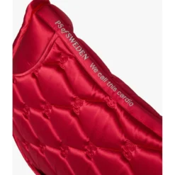 PS of Sweden Zadeldekje Ruffle Springen Cranberry Red