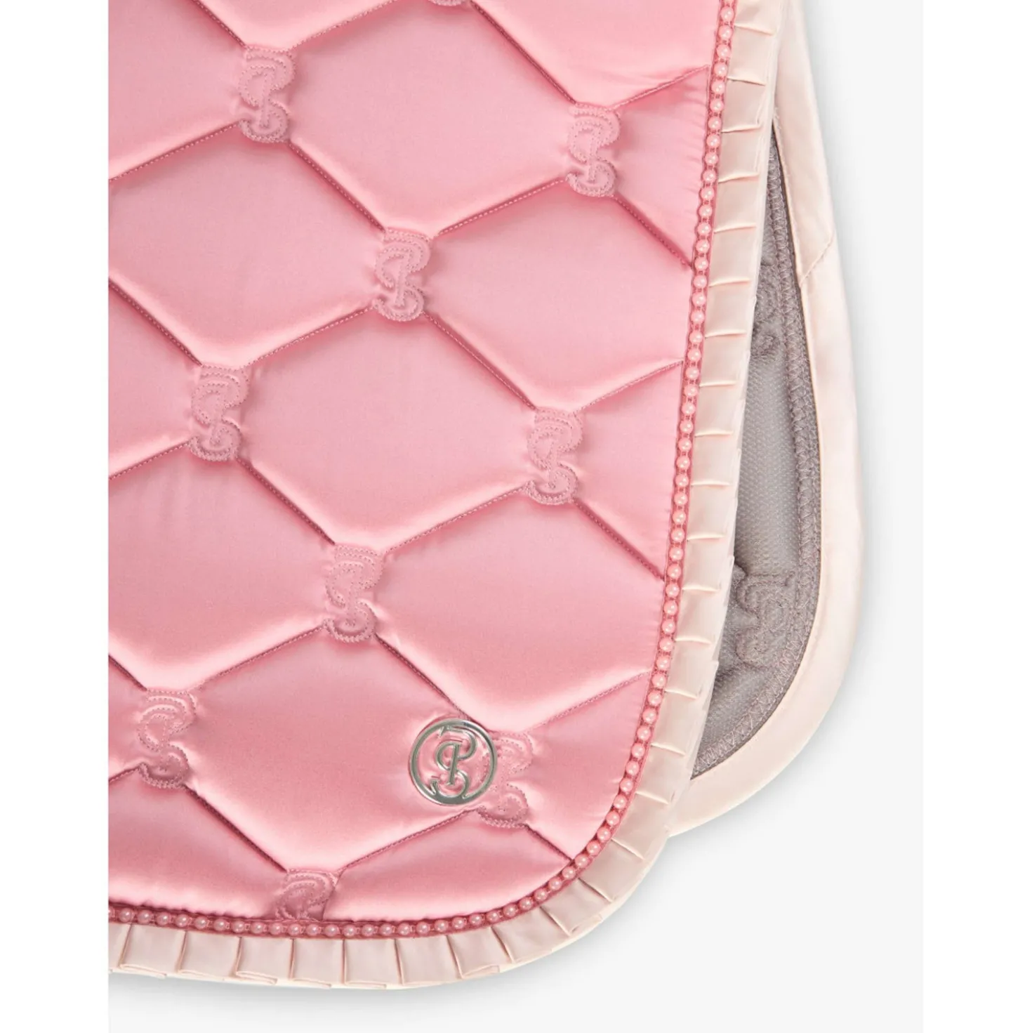 PS of Sweden Zadeldekje Ruffle Pearl Springen Vintage Pink