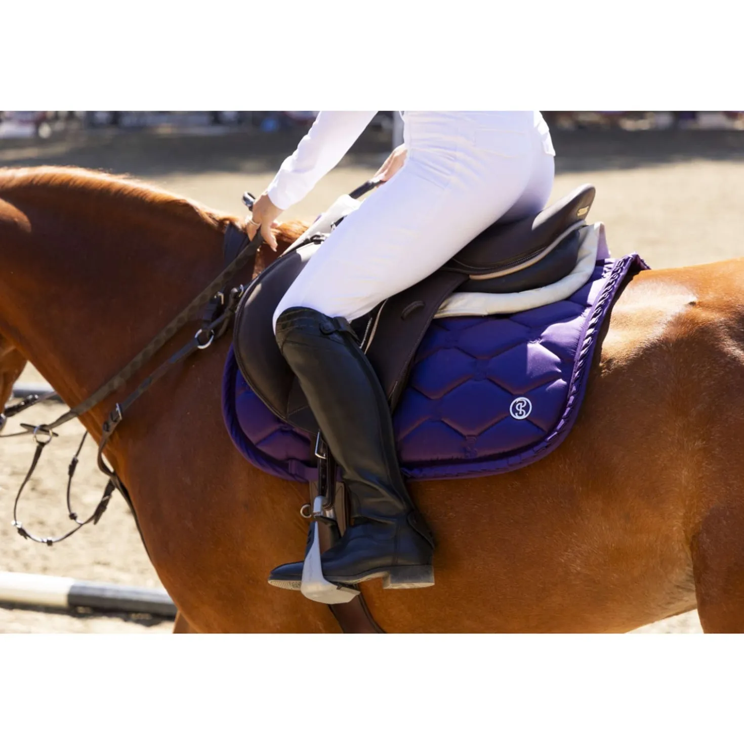 PS of Sweden Zadeldekje Ruffle Springen Eclipse Purple