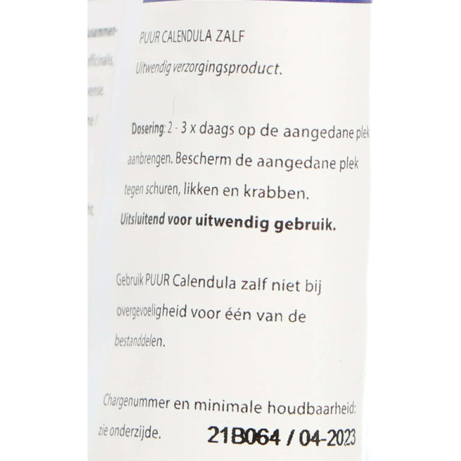 PUUR Calendula Cream / Zalf Hond/Kat/Paard